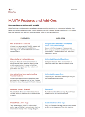 Manta Features and Add-Ons